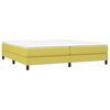 vidaXL Estructura de cama con somier tela verde 200x200 cm