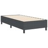 vidaXL Cama de plataforma Gris oscuro 90 x 200 cm Tela de Pana