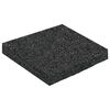 vidaXL Patio de gr&aacute;nulo de goma Negro 9 x 9 x 1 cm Goma