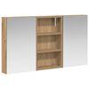 vidaXL Juego de Muebles de Ba&ntilde;o con estante 3 pcs 90 x 10,5 x 50 cm