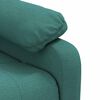 vidaXL Sillón de masaje eléctrico tela verde oscuro