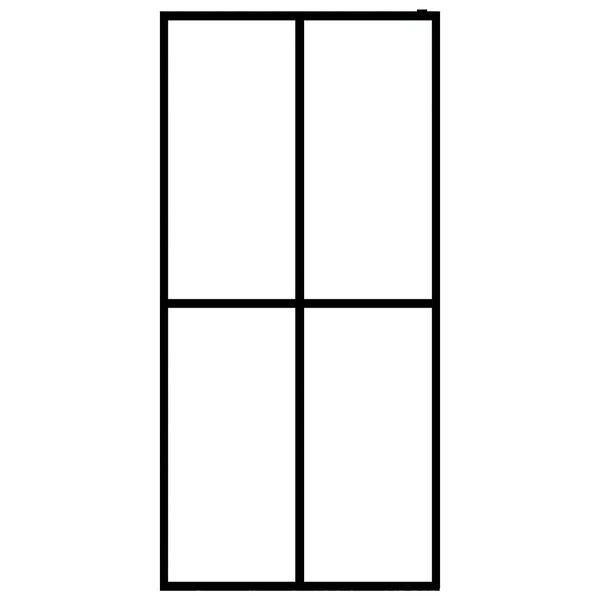 vidaXL Mampara de ducha vidrio templado esmerilado 90x195 cm