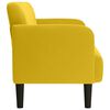 vidaXL Sof&aacute; Loveseat terciopelo amarillo 109 cm