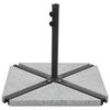 vidaXL Base de peso de sombrilla de granito triangular gris 15 kg