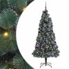 vidaXL &Aacute;rbol de Navidad Artificial Preiluminado con Set de Bolas Verde
