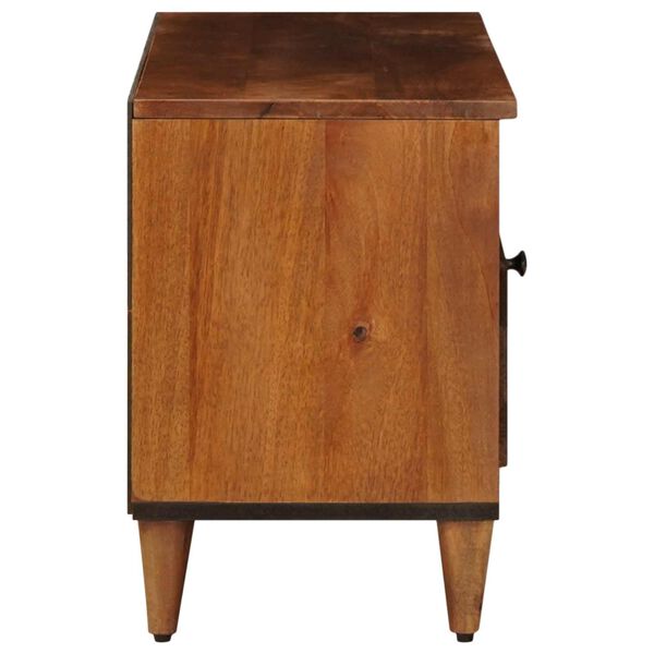 vidaXL Mueble de TV Nogal 100 x 33 x 46 cm Madera de mango maciza