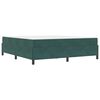 vidaXL Estructura de cama con colch&oacute;n Verde oscuro 180 x 200 cm tela