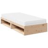 vidaXL Sofá cama con colchón madera maciza de pino 80x200 cm