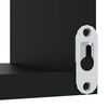 vidaXL Estante de esquina de pared madera ingeniería negro 40x40x50 cm