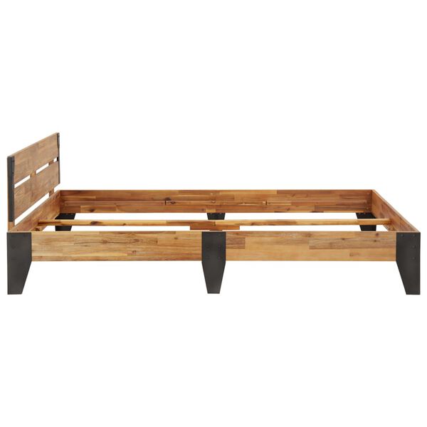 vidaXL Estructura de cama madera acacia acabado cepillado 160x200 cm