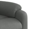 vidaXL Sill&oacute;n reclinable el&eacute;ctrico de tela gris oscuro