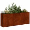 vidaXL Jardinera oxidada 200x40x80 cm acero corten