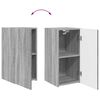 vidaXL Conjunto de mueble de TV 4 pcs Gris Sonoma Madera de ingenier&iacute;a