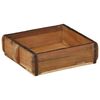 vidaXL Bandeja 2 pcs Marr&oacute;n 29 x 31 x 10 cm Madera s&oacute;lida recuperada