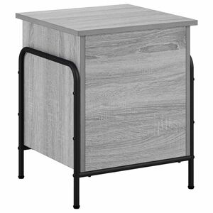 vidaXL Caja de Almacenamiento Sonoma gris 80 x 40 x 49,5 cm