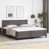 vidaXL Cama tipo Box Spring Gris 180 x 200 cm Cuero sint&eacute;tico