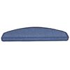 vidaXL Alfombrillas para escaleras 10 unidades 65x24x4 cm Azul Semicircular Grande