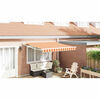 vidaXL Toldo Rayado amarillo y naranja 3,5 x 2,5 m Poliester y metal