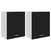 vidaXL Armarios colgantes "Lyon" (2 unidades), color negro, 50 x 31 x 60 cm, madera de ingeniería