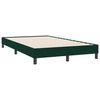 vidaXL Cama box spring con colch&oacute;n terciopelo verde oscuro 120x220 cm