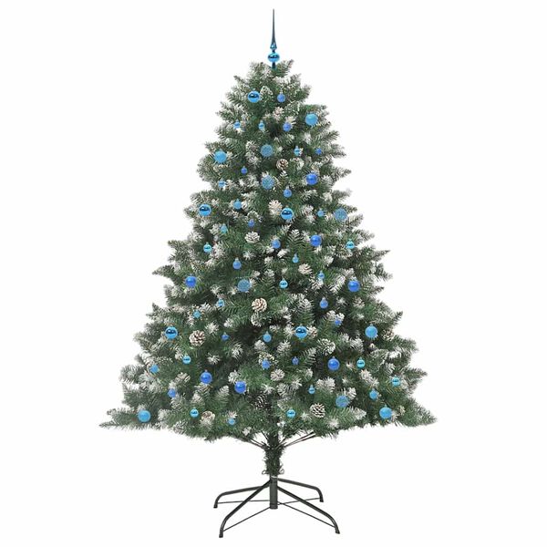 vidaXL &Aacute;rbol de Navidad artificial Verde 240 cm PVC, Pl&aacute;stico y Acero