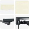 vidaXL Toldo Retr&aacute;ctil Manual Crema 300 x 250 cm Poli&eacute;ster y Aluminio