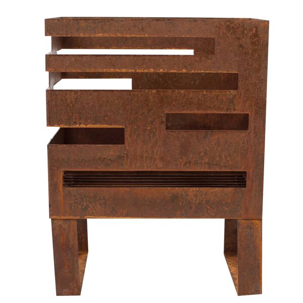 RedFire Brasero de jard&iacute;n Madison de acero color &oacute;xido