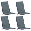 vidaXL Cojines para Sillas de Respaldo Alto en 4 Piezas GEMERT 4 pcs