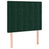 vidaXL Cama box spring con colch&oacute;n terciopelo verde oscuro 120x200 cm