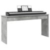 vidaXL Soporte para teclado Gris Concreto 130 x 32 x 64 cm