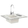 vidaXL Lavabo 560 x 460 mm 80% Cuarzo y 20% Resina