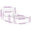 vidaXL Estructura de cama Viana sin colch&oacute;n cuero sint&eacute;tico blanco 100x200cm