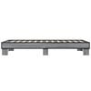 vidaXL Estructura cama madera ingenier&iacute;a metal gris Sonoma 75x190 cm
