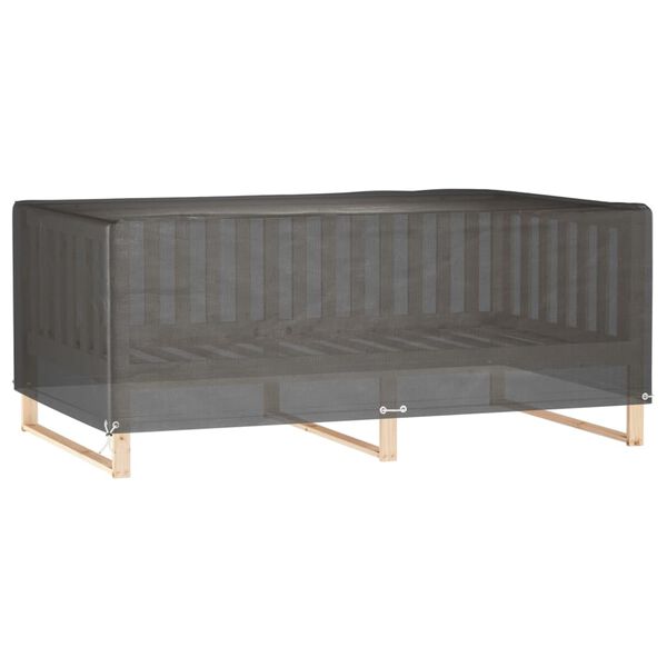 vidaXL Fundas muebles jardín 2 uds 12 ojales rectangular 227x152x65 cm