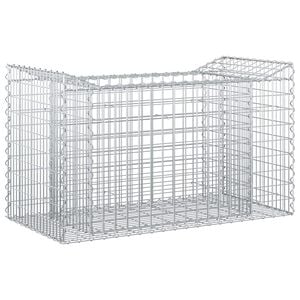 vidaXL Cama elevada de gavi&oacute;n 50 x 100 x 60 cm Acero Galvanizado