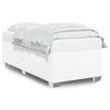 vidaXL Estructura de cama sin colch&oacute;n cuero sint&eacute;tico blanco 100x200cm