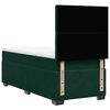 vidaXL Cama box spring con colch&oacute;n terciopelo verde oscuro 90x190 cm