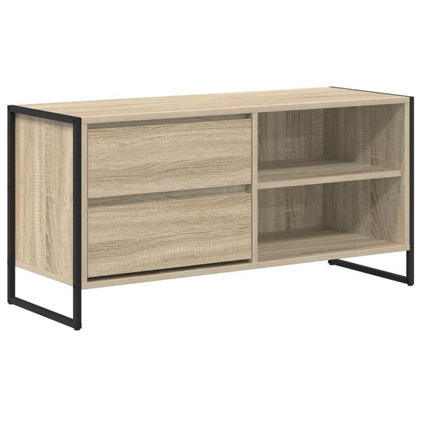 vidaXL Gabinete de TV Sonoma 100 x 36 x 49,5 cm Madera contrachapada