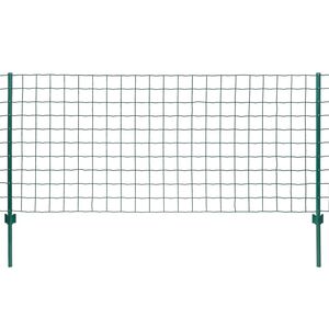 vidaXL Euro Valla de acero verde 20x1 m