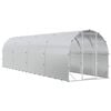 vidaXL Gallinero Plateado 800 x 200 x 200 cm Acero Galvanizado
