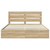vidaXL Estructura de cama Roble Sonoma 180 x 200 cm Madera Ingenieril