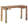 vidaXL Escritorio de madera maciza reciclada 130x55x76 cm