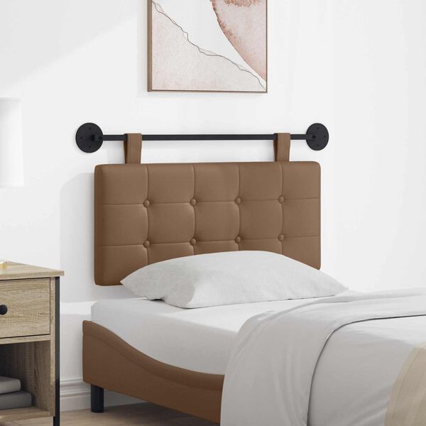 vidaXL Cabecera Colgante Capuchino 100 x 55 x 5 cm Cuero sint&eacute;tico