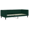 vidaXL Sofá cama nido con cajones terciopelo verde oscuro 90x200 cm