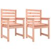 vidaXL Sillas de jard&iacute;n 2 uds madera maciza abeto Douglas 60x48x91 cm