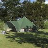 vidaXL Tienda tipi con techo Verde y Gris 600 x 600 x 347 cm