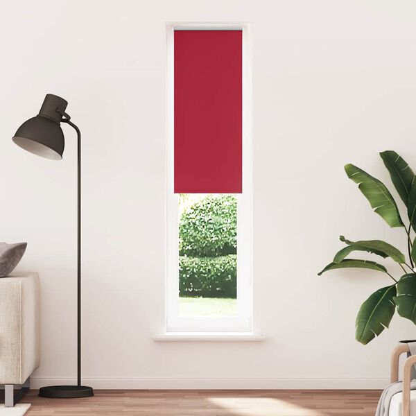 vidaXL Estor Enrollable Opaco Rojo 50x230 cm Tela Ancho 45,7 cm