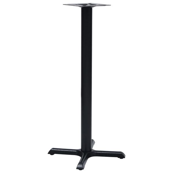 vidaXL Pata de mesa de bistr&oacute; hierro fundido negro 56x56x107 cm