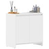 vidaXL Armario de ba&ntilde;o madera contrachapada blanco brillo 60x33x61 cm