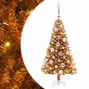vidaXL &Aacute;rbol de Navidad Dorado 120 cm PET